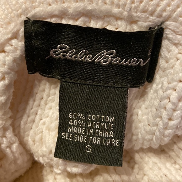EDDIE BAUER Size S Cable Knit Sweater - Picture 12 of 13